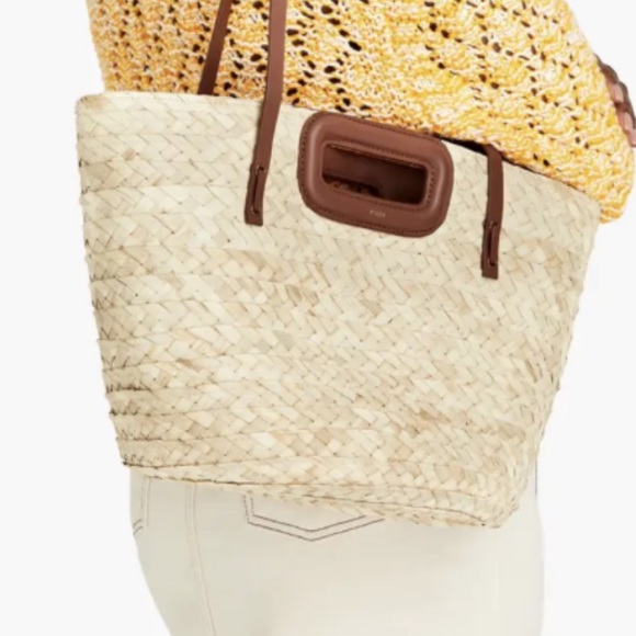 MAJE straw basket bag - Picture 2 of 6